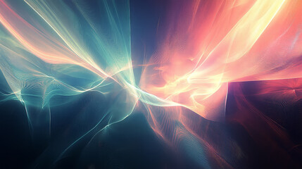 Futuristic Abstract Waves – Vibrant and Soothing Digital Wallpaper