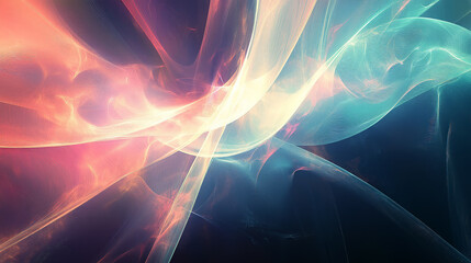Futuristic Abstract Waves – Vibrant and Soothing Digital Wallpaper