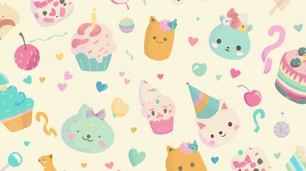 Vibrant Happy Birthday Strawberry Cake with Fresh Berries and Creamy Frosting