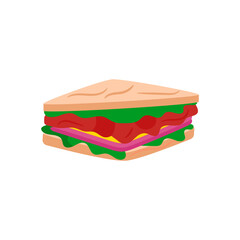 Sandwich Slice, Delivery Service illustration