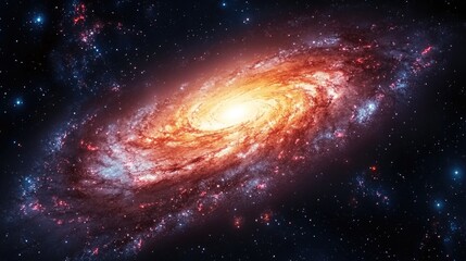 Obraz premium Spiral Galaxy at Sunset