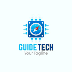 Guide Tech Logo Design Template. Good for Business, Agency, Community and Organization