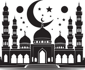 vector illustration of mosque
