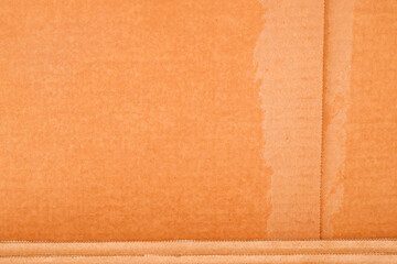 Cardboard box brown corrugated paper as background
