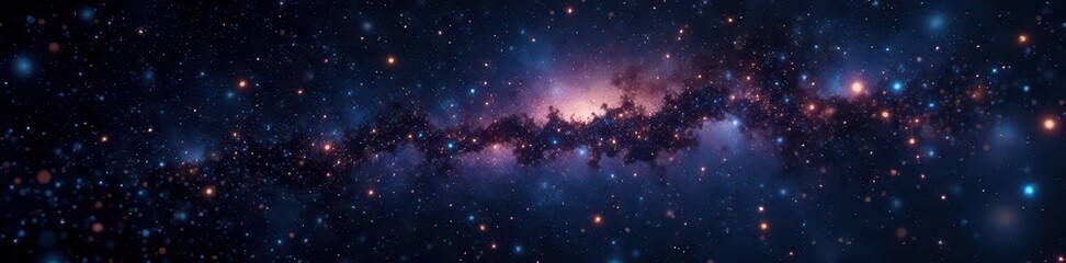 Millions of stars sparkle against a pure black backdrop ,  galaxy,  awe-inspiring