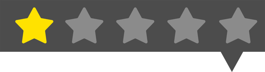 1 star rating icon