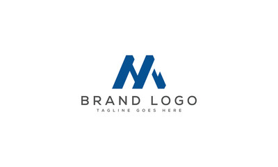letter NA logo design vector template design for brand.
