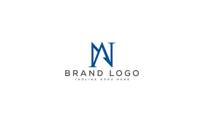 letter NA logo design vector template design for brand.