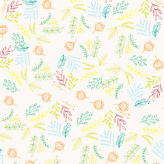 Fototapeta premium floral seamless pettern background design