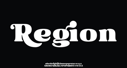 Region, Luxury alphabet letters font. Typography elegant wedding classic lettering serif fonts decorative vintage retro. vector illustration 
