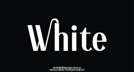 White, Luxury alphabet letters font. Typography elegant wedding classic lettering serif fonts decorative vintage retro. vector illustration 
