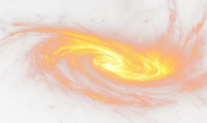 Swirling Orange Fire Flames Plasma Flare Isolate on Transparent Background, cutout, png