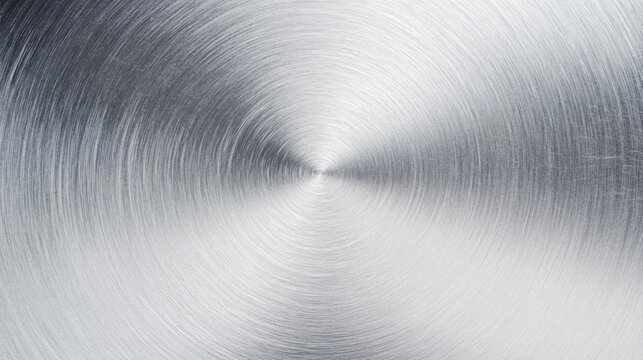 Circular brushed steel texture background