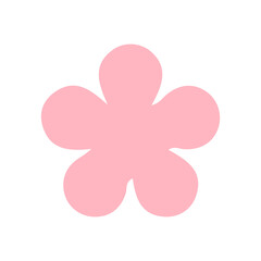 Flower clip art design on plain white transparent isolated background for card, shirt, hoodie, sweatshirt, apparel, card, tag, mug, icon, poster or badge