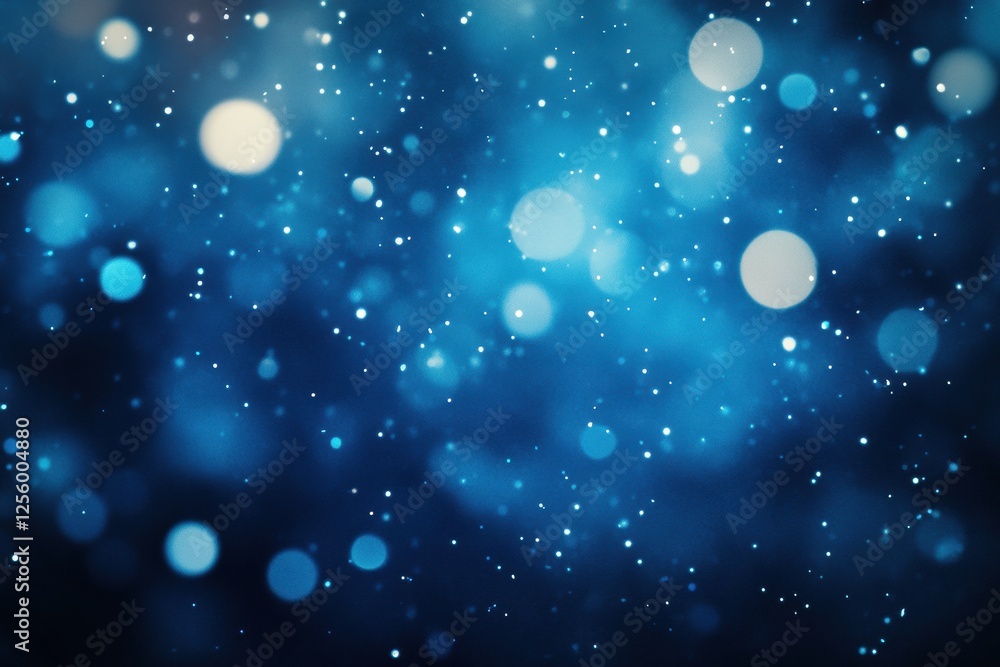 Aufkleber Blurred navy blue gradient with diffused bokeh lights creating an elegant and minimalist atmosphere, perfect for modern and stylish designs