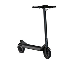 3D black scooter object icon