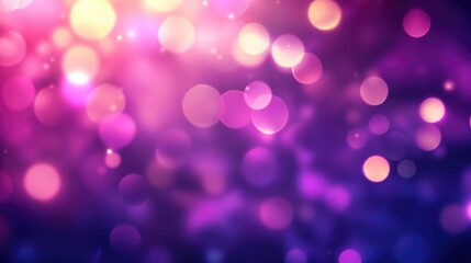 Violet bokeh light background, Abstract purple blurry unfocused sparkle glitter purple bokeh background wallpaper with copy space. Sparkling purple dust abstract violet luxury decoration background.