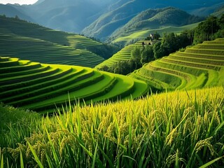 rice terrace field in China