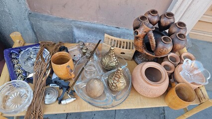 handmade  clay  pots