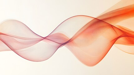 Naklejka premium Abstract flowing wave design with red and orange hues