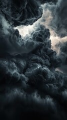 Dramatic storm clouds gather overhead nature atmospheric environment dark mood