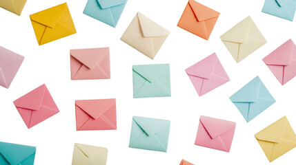 Pastel colored envelope pattern for event invitations and special occasions