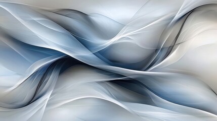Obraz premium Abstract ethereal fluidity, graceful curves and delicate shading art