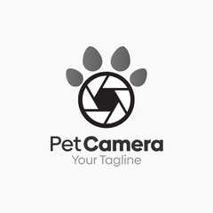 Pet Camera Logo Design Template. Good for Business, Agency, Community and Organization
