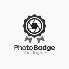 Photo Badge Logo Design Template. Good for Business, Agency, Community and Organization