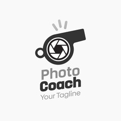Photo Coach Logo Design Template. Good for Business, Agency, Community and Organization