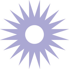 Flower clip art design on plain white transparent isolated background for card, shirt, hoodie, sweatshirt, apparel, card, tag, mug, icon, poster or badge