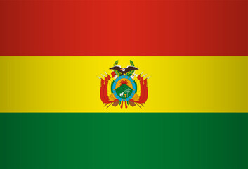 National Flag of the Plurinational State of Bolivia. Vector element