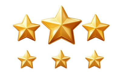 Golden pentagram with white background