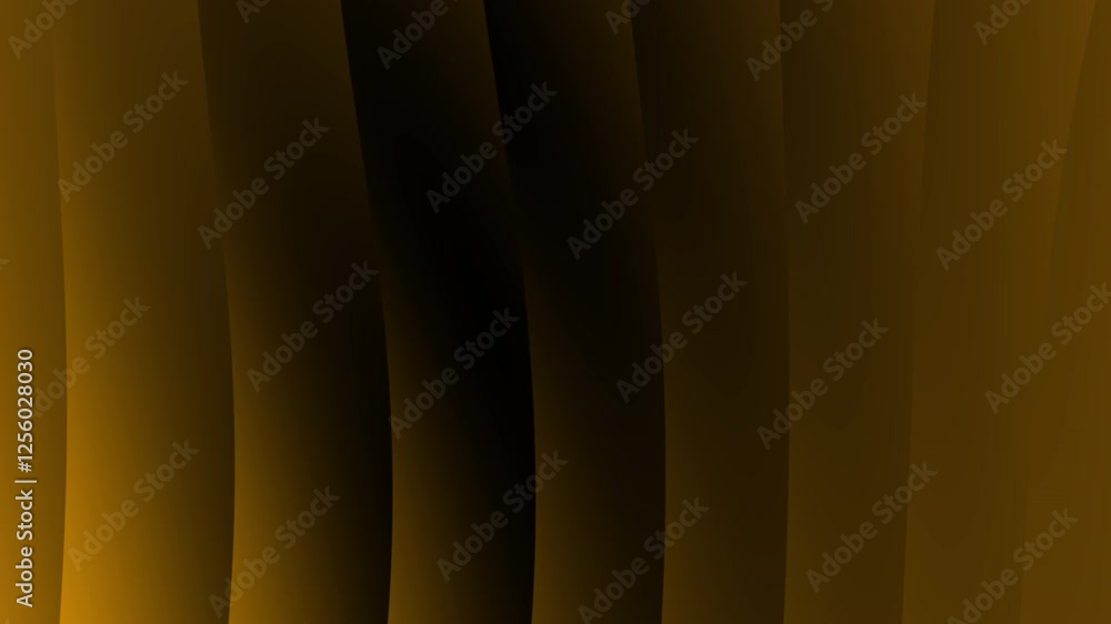 Poster abstract flowing waves in shades of black and gold creating a stunning visual experience