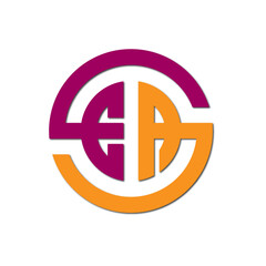 Web line modern color full logo design