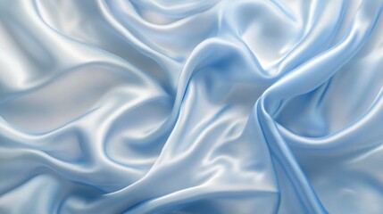Obraz premium Stunning Light Blue Silk Fabric Texture - Elegant and Smooth Drape