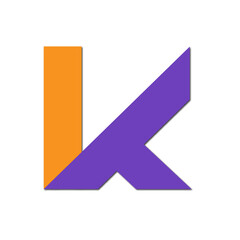 Web line modern color full logo design