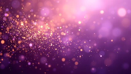 Dark purple glitter sparkle confetti abstract background and invite