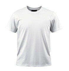 Plain white t-shirt on transparent background