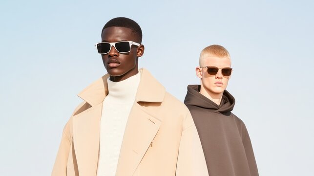 Fashionable Models Displaying Stylish Sunglasses