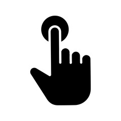 click icon Flat symbol set outline