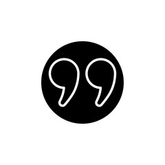 comment quote icon Flat symbol set outline