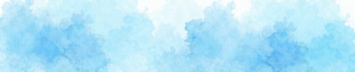 Obraz premium Abstract light blue watercolor, delicate brushstrokes, romantic, wash