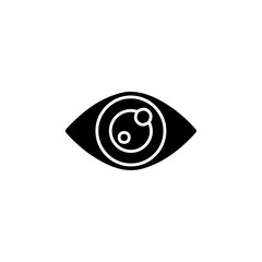 Obraz premium eye icon Flat symbol set outline
