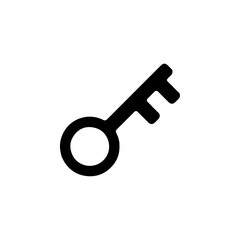 key icon Flat symbol set outline