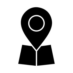 location icon Flat symbol set outline