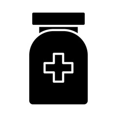 Obraz premium medicine icon Flat symbol set outline