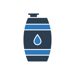 Fototapeta premium Oil Drum Icon - Barrel Icon