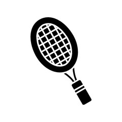 racket icon Flat symbol set outline