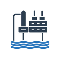 Obraz premium Oil Rig Icon